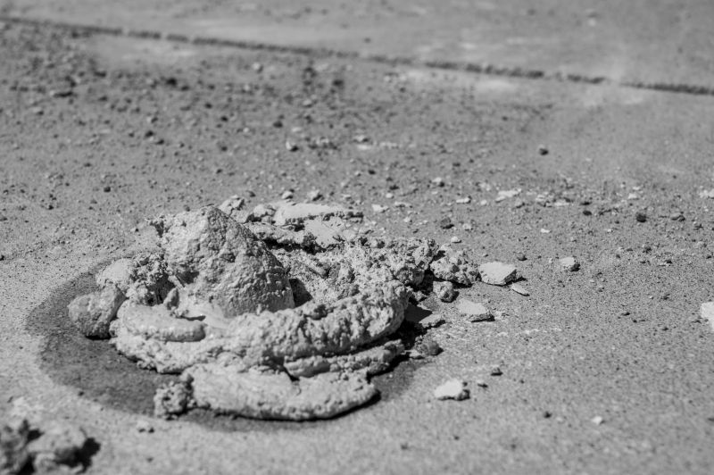 Professional concrete leveling technician